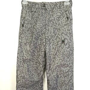Spyder Ski Snow Pants Kid's 16 Gray Distressed